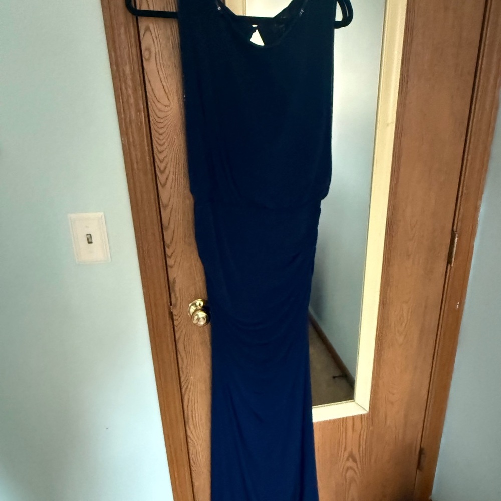 Laundry By Shelli Segal Navy Maxi Dress